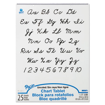 Pacon® Chart Tablets, Unruled, 25 White 24 X 32 Sheets freeshipping - TVN Wholesale